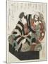 Two Actors from a Kabuki Play, Mid 19th Century-Utagawa Kunisada-Mounted Giclee Print