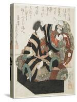 Two Actors from a Kabuki Play, Mid 19th Century-Utagawa Kunisada-Stretched Canvas