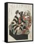 Two Actors from a Kabuki Play, Mid 19th Century-Utagawa Kunisada-Framed Stretched Canvas