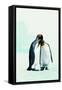 Two Affectionate Penguins-Joel Simon-Framed Stretched Canvas