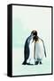 Two Affectionate Penguins-Joel Simon-Framed Stretched Canvas