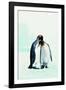 Two Affectionate Penguins-Joel Simon-Framed Photographic Print