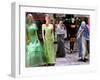 Two Afghan Woman Walk Next to Mannequins at a Women's Gallery Downtown Kabul-null-Framed Premium Photographic Print