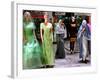 Two Afghan Woman Walk Next to Mannequins at a Women's Gallery Downtown Kabul-null-Framed Photographic Print