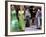 Two Afghan Woman Walk Next to Mannequins at a Women's Gallery Downtown Kabul-null-Framed Photographic Print