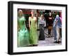 Two Afghan Woman Walk Next to Mannequins at a Women's Gallery Downtown Kabul-null-Framed Photographic Print
