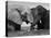 Two African Elephants Playing in River Chobe, Chobe National Park, Botswana-Tony Heald-Stretched Canvas