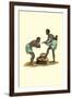 Two African Women with Child-null-Framed Art Print