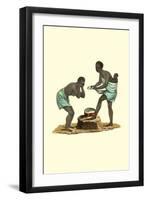 Two African Women with Child-null-Framed Art Print