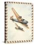 Two Airplanes on Notebook Cover-null-Stretched Canvas