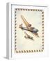 Two Airplanes on Notebook Cover-null-Framed Art Print