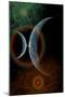 Two Alien Planets in a Distant Part of the Milky Way Galaxy-null-Mounted Art Print