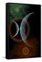 Two Alien Planets in a Distant Part of the Milky Way Galaxy-null-Framed Stretched Canvas