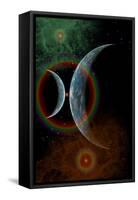 Two Alien Planets in a Distant Part of the Milky Way Galaxy-null-Framed Stretched Canvas