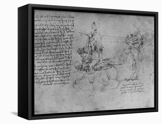 'Two Allegories of Envy', c1480 (1945)-Leonardo Da Vinci-Framed Stretched Canvas