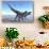 Two Allosaurus Dinosaurs Look for Prey on a High Mountain-null-Stretched Canvas displayed on a wall