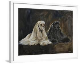 Two American Cockers-Solveiga-Framed Giclee Print