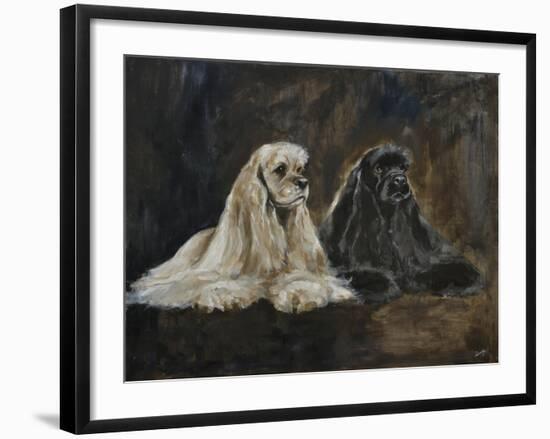 Two American Cockers-Solveiga-Framed Giclee Print