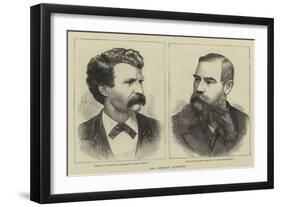 Two American Humorists-null-Framed Giclee Print