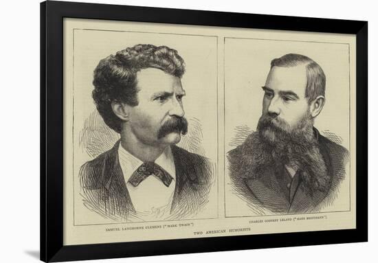 Two American Humorists-null-Framed Premium Giclee Print