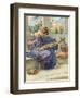 Two Ancient Greek Women Embroidering-null-Framed Art Print