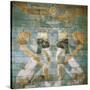 Two Androcephalic Sphynxes or Lions under the Great God Ahura Mazda-null-Stretched Canvas