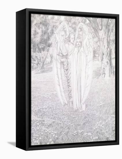 Two Angels, 1904-Carlos Schwabe-Framed Stretched Canvas
