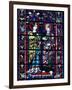 Two Angels in Stained Glass in the Central Choir, Chartres Cathedral, Chartres-Adam Woolfitt-Framed Photographic Print