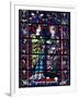 Two Angels in Stained Glass in the Central Choir, Chartres Cathedral, Chartres-Adam Woolfitt-Framed Photographic Print