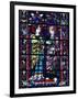 Two Angels in Stained Glass in the Central Choir, Chartres Cathedral, Chartres-Adam Woolfitt-Framed Photographic Print