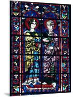 Two Angels in Stained Glass in the Central Choir, Chartres Cathedral, Chartres-Adam Woolfitt-Mounted Photographic Print