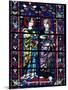 Two Angels in Stained Glass in the Central Choir, Chartres Cathedral, Chartres-Adam Woolfitt-Mounted Photographic Print