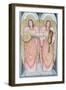 Two Angels Playing Instruments, 1995-Gillian Lawson-Framed Giclee Print