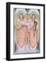 Two Angels Playing Instruments, 1995-Gillian Lawson-Framed Giclee Print