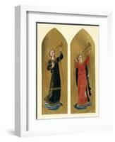 'Two Angels with Trumpets', 15th century, (c1909)-Fra Angelico-Framed Giclee Print