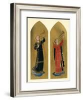 'Two Angels with Trumpets', 15th century, (c1909)-Fra Angelico-Framed Giclee Print