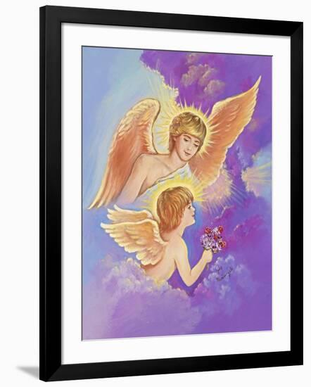 Two Angels-Judy Mastrangelo-Framed Premium Giclee Print