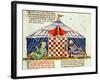 Two Arabs Playing Chess in a Tent, from the "Book of Games, Chess, Dice and Boards", 1282-null-Framed Giclee Print