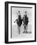 Two Arabs Riding Camels in the Sahara Desert, Africa, 1936-null-Framed Giclee Print