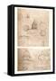 Two architectural drawings, c1472-c1519 (1883)-Leonardo Da Vinci-Framed Stretched Canvas