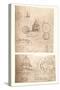 Two architectural drawings, c1472-c1519 (1883)-Leonardo Da Vinci-Stretched Canvas