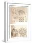 Two architectural drawings, c1472-c1519 (1883)-Leonardo Da Vinci-Framed Giclee Print