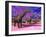 Two Argentinosaurus Dinosaurs in a Prehistoric Landscape-null-Framed Art Print