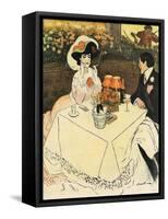 Two at End of Meal 1907-null-Framed Stretched Canvas