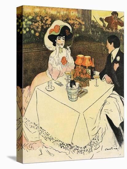 Two at End of Meal 1907-null-Stretched Canvas