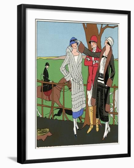 Two Autumn Outfits-null-Framed Art Print
