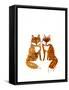 Two Baby Foxes-Wyanne-Framed Stretched Canvas