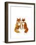 Two Baby Foxes-Wyanne-Framed Giclee Print