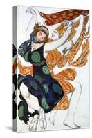 Two Bacchantes, Costume Design for a Ballets Russes Production of Tcherepnin's Narcisse, 1911-Leon Bakst-Stretched Canvas