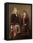 Two Bairns-John Everett Millais-Framed Stretched Canvas